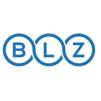 blz brev logotyp design på vit bakgrund. blz kreativa initialer brev logotyp koncept. blz bokstavsdesign. vektor