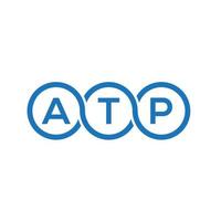 atp brev logotyp design på vit bakgrund. atp kreativa initialer brev logotyp koncept. atp-bokstavsdesign. vektor