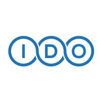 ido brev logotyp design på vit bakgrund. ido kreativa initialer brev logotyp koncept. ido-bokstavsdesign. vektor