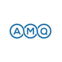 amq brev logotyp design på vit bakgrund. amq kreativa initialer bokstavslogotyp koncept. amq bokstavsdesign. vektor