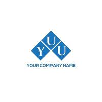yuu brev logotyp design på vit bakgrund. yuu kreativa initialer bokstavslogotyp koncept. yuu bokstavsdesign. vektor