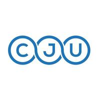 cju brev logotyp design på vit bakgrund. cju kreativa initialer brev logotyp koncept. cju bokstavsdesign. vektor