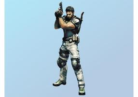 chris redfield vektor