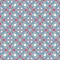 nahtloses Muster mit asiatischer Blumenverzierung. abstrakte dekorative Textur. künstlerischer diagonaler Flourish-Fliesenhintergrund im arabischen Orient-Stil vektor