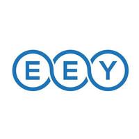 eey-Buchstaben-Logo-Design auf schwarzem Hintergrund.eey-Kreativinitialen-Buchstaben-Logo-Konzept.eey-Vektor-Buchstabendesign. vektor