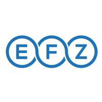 efz brev logotyp design på svart background.efz kreativa initialer bokstav logo concept.efz vektor brev design.