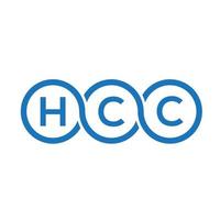 hcc-Brief-Logo-Design auf weißem Hintergrund. hcc kreative Initialen schreiben Logo-Konzept. hcc-Briefgestaltung. vektor