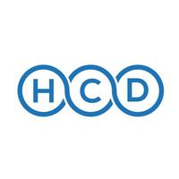 hcd-Buchstaben-Logo-Design auf weißem Hintergrund. hcd kreatives Initialen-Buchstaben-Logo-Konzept. HCD-Briefgestaltung. vektor