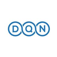 dqn brev logotyp design på svart background.dqn kreativa initialer bokstav logo concept.dqn vektor brev design.