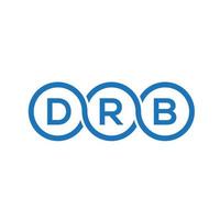 drb brief logo design auf schwarzem hintergrund.drb kreative initialen brief logo concept.drb vektor brief design.