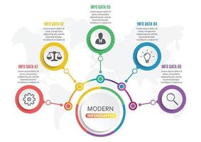 abstrakt infographics nummer alternativ mall. vektor illustration. kan användas för arbetsflödeslayout, diagram, affärsstegsalternativ, banner, webbdesign. visualisering av affärsdata. processdiagram.