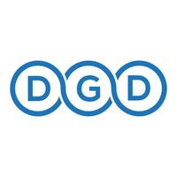 dgd-Buchstaben-Logo-Design auf schwarzem Hintergrund.dgd-Kreativinitialen-Buchstaben-Logo-Konzept.dgd-Vektor-Buchstabendesign. vektor