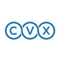cvx brev logotyp design på svart background.cvx kreativa initialer bokstav logo concept.cvx vektor brev design.