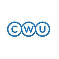 cwu brev logotyp design på svart background.cwu kreativa initialer bokstav logo concept.cwu vektor bokstav design.