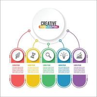 Visualisierung von Geschäftsdaten. Prozessdiagramm. abstrakte Elemente von Diagrammen, Diagrammen mit 4 Schritten, Optionen, Teilen oder Prozessen. Vektorgeschäftsvorlage für die Präsentation. kreatives konzept für infografik. vektor