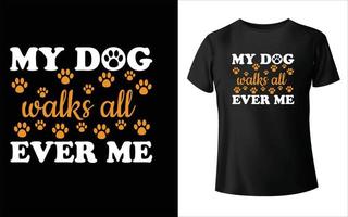 Welpentag-T-Shirt, Hundevektor, Hunde-T-Shirt-Design, vektor