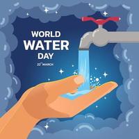 Welt-Wassertag vektor