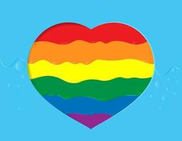 Happy Pride Day Konzept für die LGBTQ-Community. vektor