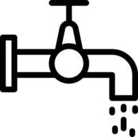 wasserhahnvektorillustration auf einem hintergrund. hochwertige symbole. vektorikonen für konzept und grafikdesign. vektor