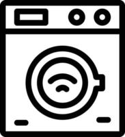 Waschmaschinenvektorillustration auf einem Hintergrund Premium-Qualitätssymbole Vektorsymbole für Konzept und Grafikdesign. vektor