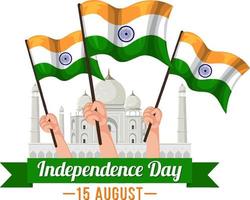 Happy India Independence Day vektor