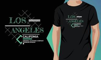 Los Angeles T-Shirt-Design Vektorgrafik-Ressource vektor