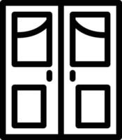 türvektorillustration auf einem hintergrund. hochwertige symbole. Vektorsymbole für Konzept und Grafikdesign. vektor