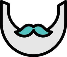 mustasch vektorillustration på en background.premium kvalitetssymboler. vektor ikoner för koncept och grafisk design.