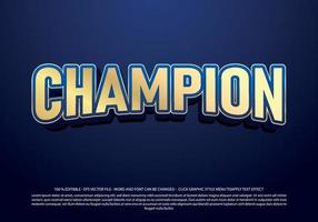 3D-Champion-Texteffektstil