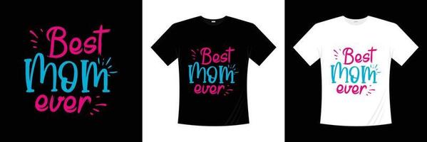 bestes Mama-T-Shirt-Design vektor
