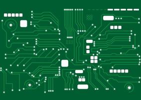 teknologi linje krets moderkort dator med binära siffror system bakgrund vektorillustration vektor