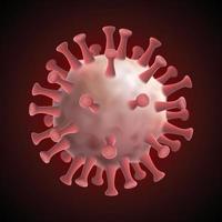 Koronavirus-Zellillustration Herkunft von Covid-19 wird in Medizin und Wissenschaft verwendet.