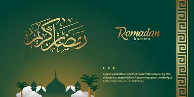 ramadan kareem hintergrunddesign. vektorillustration für grußkarten, poster und banner vektor