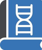 DNA-Buch-Vektorillustration auf einem Hintergrund. Premium-Qualitätssymbole. Vektorsymbole für Konzept und Grafikdesign. vektor