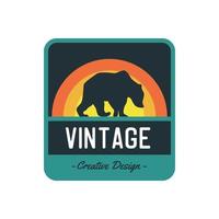 Sammlung von Vintage-Explorer, Wildnis, Abenteuer, Camping-Emblem-Grafiken vektor