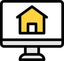 Screen House Vector Illustration auf einem Hintergrund. Premium-Qualitätssymbole. Vektorsymbole für Konzept und Grafikdesign.