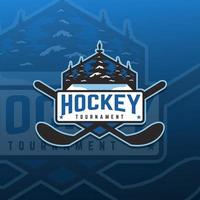 Hockey-Turnier-Maskottchen-Logo-Team vektor