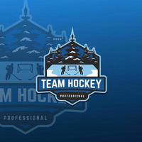 laghockey modern logotypmall som passar ditt logotyplag vektor