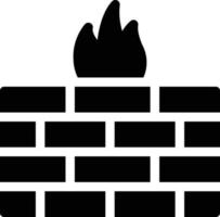 Firewall-Vektorillustration auf einem Hintergrund. Premium-Qualitätssymbole. Vektorsymbole für Konzept und Grafikdesign. vektor