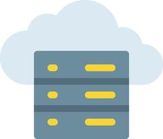 Cloud-Server-Vektorillustration auf einem Hintergrund. Premium-Qualitätssymbole. Vektorsymbole für Konzept und Grafikdesign. vektor