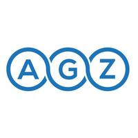 agz brev logotyp design på vit bakgrund. agz kreativa initialer brev logotyp koncept. agz bokstavsdesign. vektor