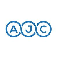 ajc-Buchstaben-Logo-Design auf weißem Hintergrund. ajc kreative Initialen schreiben Logo-Konzept. ajc Briefgestaltung. vektor