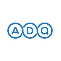 adq-Buchstaben-Logo-Design auf weißem Hintergrund. adq kreatives Initialen-Brief-Logo-Konzept. adq Briefgestaltung. vektor