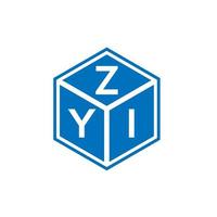 zyi-Buchstaben-Logo-Design auf weißem Hintergrund. zyi kreative Initialen schreiben Logo-Konzept. zyi Briefgestaltung. vektor