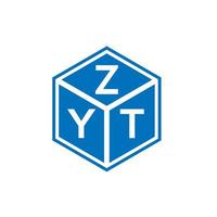 zyt brev logotyp design på vit bakgrund. zyt kreativa initialer brev logotyp koncept. zyt bokstavsdesign. vektor