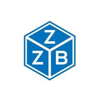 zzb brev logotyp design på vit bakgrund. zzb kreativa initialer brev logotyp koncept. zzb bokstavsdesign. vektor