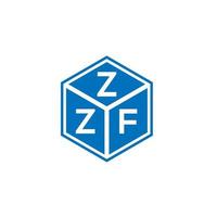 zzf brev logotyp design på vit bakgrund. zzf kreativa initialer brev logotyp koncept. zzf bokstavsdesign. vektor