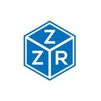 zzr brev logotyp design på vit bakgrund. zzr kreativa initialer brev logotyp koncept. zzr bokstavsdesign. vektor