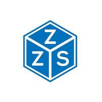 zzs brev logotyp design på vit bakgrund. zzs kreativa initialer bokstavslogotyp koncept. zzs bokstavsdesign. vektor