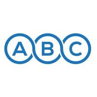 abc-Buchstaben-Logo-Design auf weißem Hintergrund. abc kreative initialen brief logo konzept. ABC-Briefgestaltung. vektor